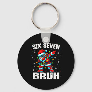 67 Bruh jul Six Seven Meme Dab Tomte Nyckelring