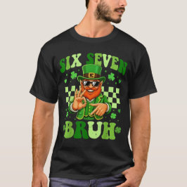 67 Bruh St Patricks Day Leprechaun Six Seven Meme  T Shirt