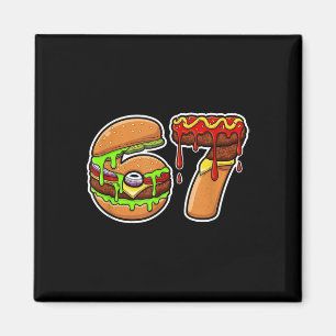 67 Burger Pizza Matfusion Delight Magnet