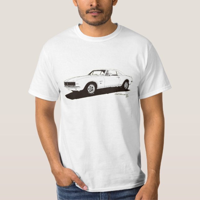 '67 Camaro (tillbaka) RS & (bekläda), T-shirt (Framsida)