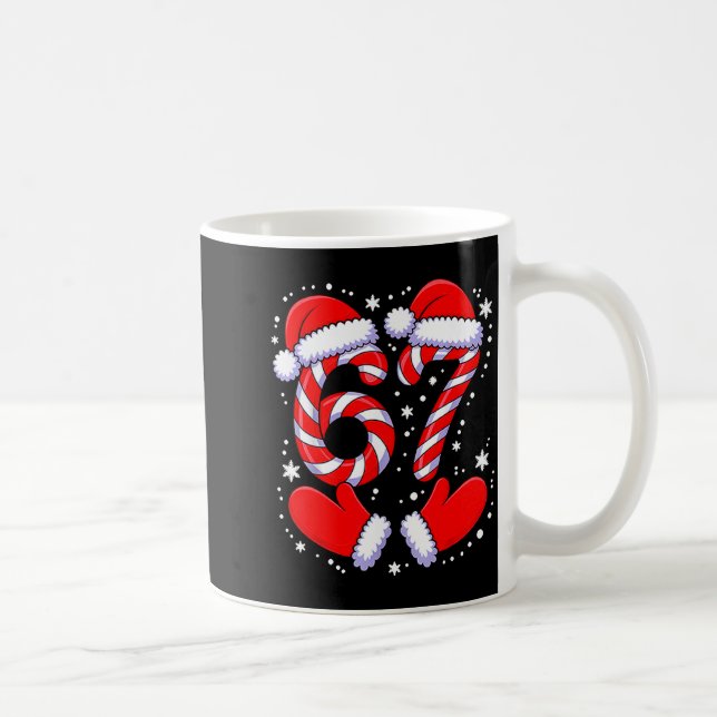 67 Candy Canes Santa  Kaffemugg (Höger)