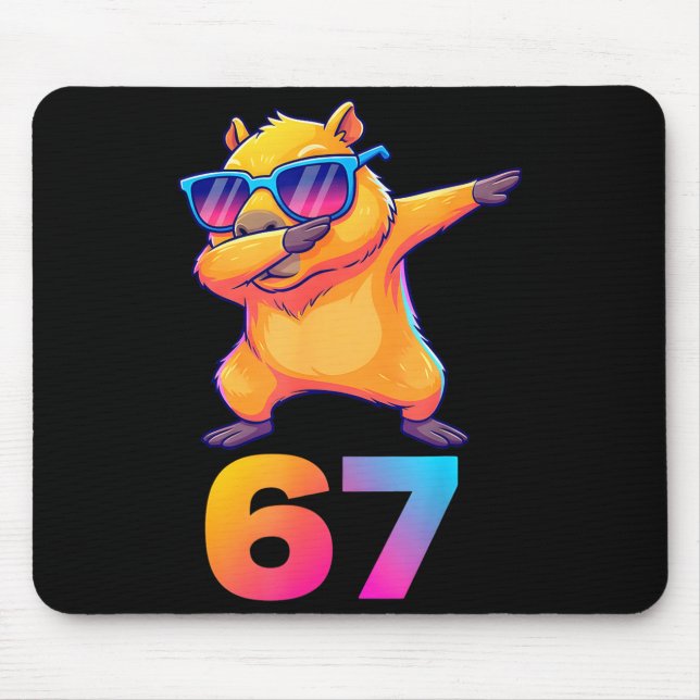 67 Capybara Six Seven Meme Animal Cool Capybara Da Musmatta (Framsidan)