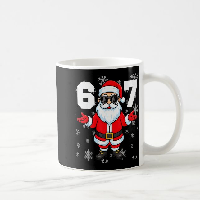 67 Christmas 6 7 Meme Pajamas 67 Bruh Slang  Kaffemugg (Höger)