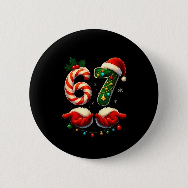 67 Christmas Couple Pajamas Matching Holidays Six  Knapp (Framsida)