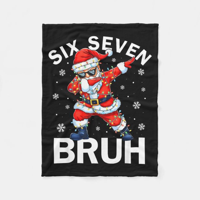 67 Christmas Funny Six Seven Bruh Meme Dabbing San Fleecefilt (Framsidan)