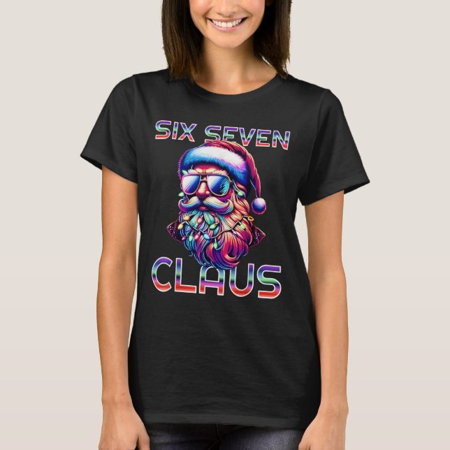 67 Christmas Funny Six Seven Meme Brainrot Santa C T Shirt (Framsida)