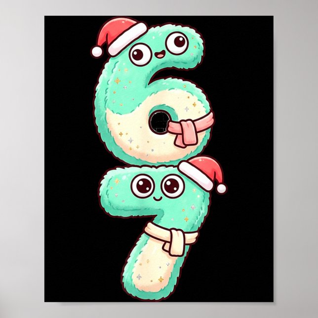 67 Christmas Kawaii Pastel Design  Poster (Framsidan)