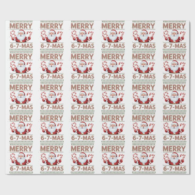 67 Christmas Merry 6 7 Mas Ugly Xmas Six Seven Presentpapper (Platt)
