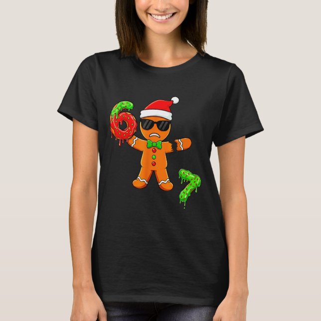 67 Christmas Oh Snap Gingerbreadman 6 7 Meme Xmas  T Shirt (Framsida)