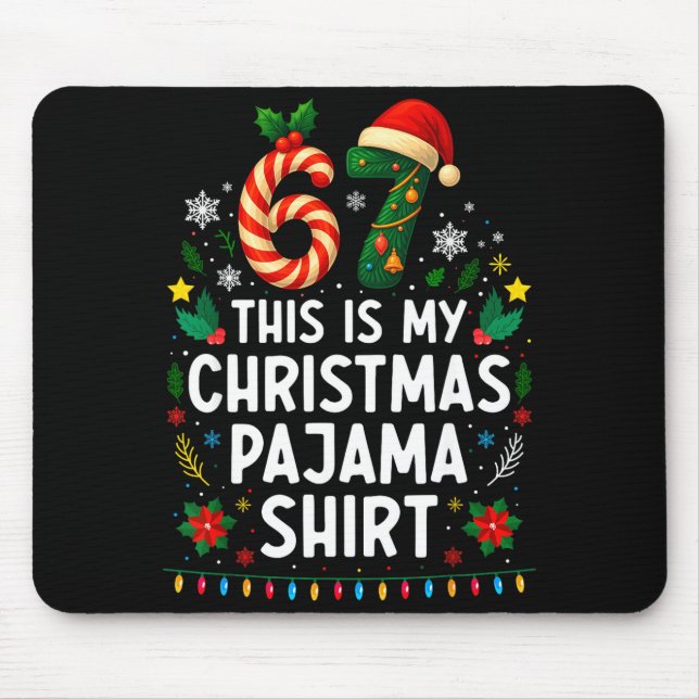67 Christmas Pajama Shirt 6 7 Funny Meme Teen Boys Musmatta (Framsidan)