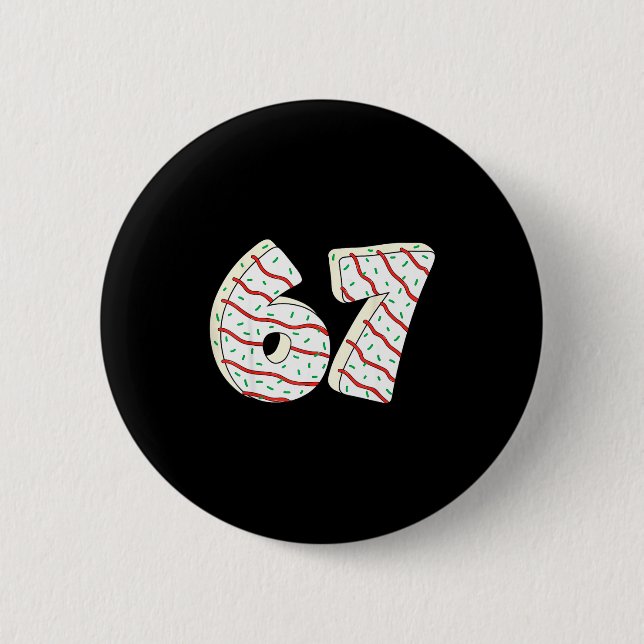 67 Christmas Tree Cakes Six Seven Funny Christmas  Knapp (Framsida)