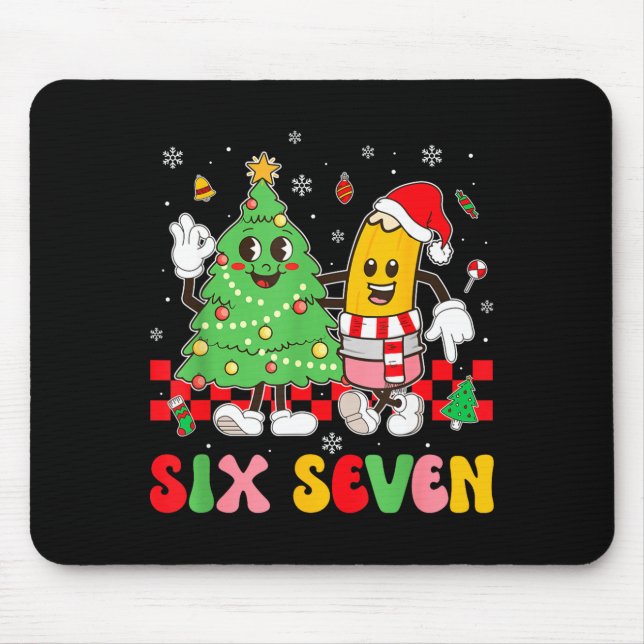 67 Christmas Tree Pencil School Teacher Xmas Holid Musmatta (Framsidan)