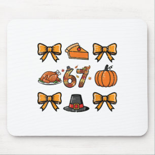 67 Coquette Thanksgiving Rolig 6 7 Meme Män Kvinno Musmatta