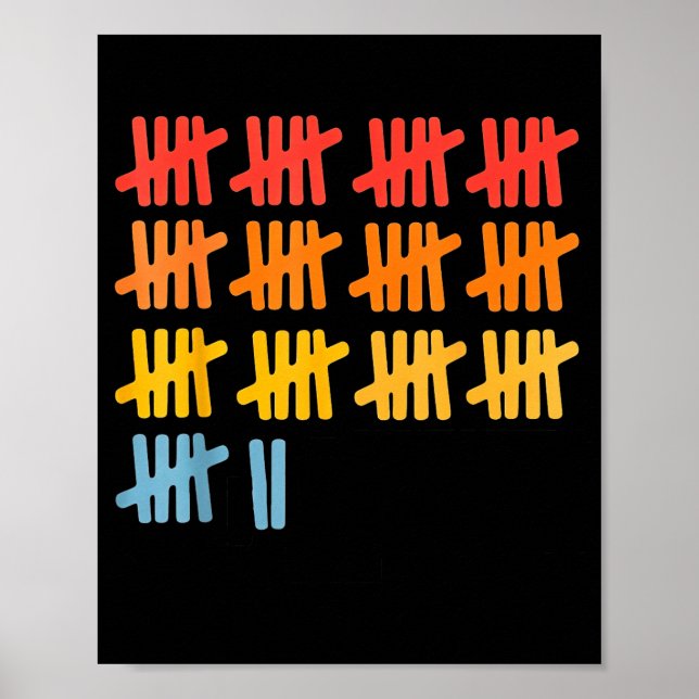 67 Counting Math Teacher Mathematics 67th Number  Poster (Framsidan)