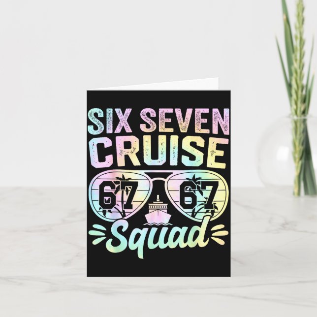 67 Cruise Squad 2025 Cruise Six Seven Meme Matchin Kort (Framsida)