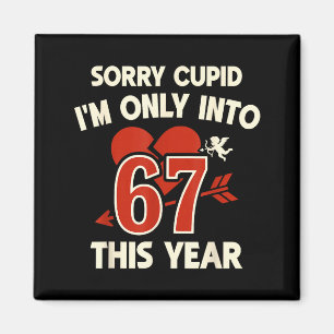 67 Cupid Alla hjärtans dag Meme, Rolig Anti-Alla h Magnet