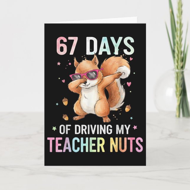 67 dagar av att driva min lärare galen Rolig Dabbi Kort (Framsida)