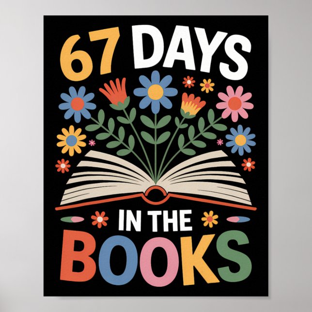 67 dagar i böckerna Ck till skolans läsning Liberi Poster (Framsidan)