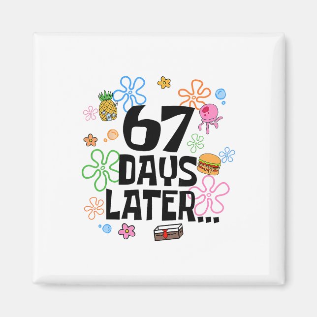 67 dagar senare 67:e skoldagen 67 meme lärare S Magnet (Framsidan)