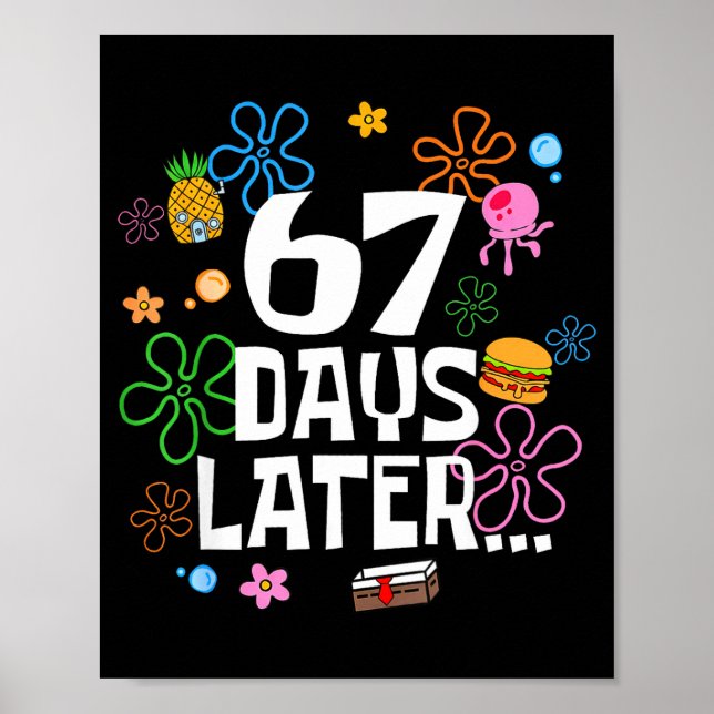 67 dagar senare 67:e skoldagen 67 meme lärare S Poster (Framsidan)