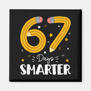 67 dagar smartare Gen Alpha-slang 67 Meme-lärare S Magnet