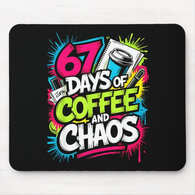 67 Days Of Coffee Teachers Retro School Six Seven  Musmatta (Framsidan)