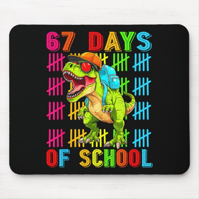 67 Days Of School 67th Day Dinosaur For Boys Mens  Musmatta (Framsidan)