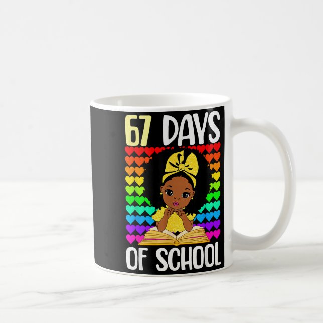 67 Days Of School 67th Day Smarter Six Seven Melan Kaffemugg (Höger)