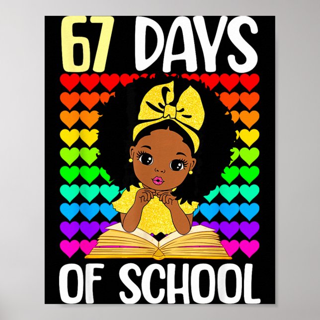 67 Days Of School 67th Day Smarter Six Seven Melan Poster (Framsidan)