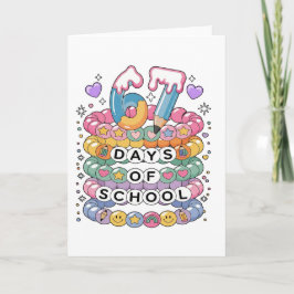 67 Days of School Cute Teacher Colorful Classroom Kort