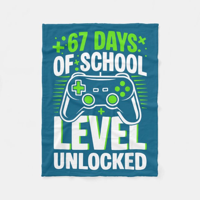 67 Days Of School Level Unlocked 67 Meme Gamer  Fleecefilt (Framsidan)
