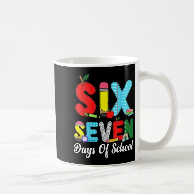 67 Days Of School Shirt Teacher Kids Funny 67 Meme Kaffemugg (Höger)