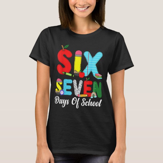 67 Days Of School Shirt Teacher Kids Funny 67 Meme T Shirt (Framsida)
