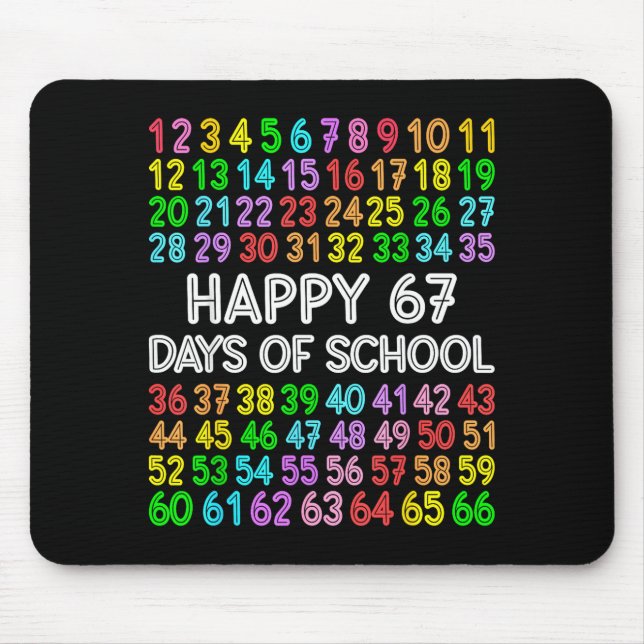 67 Days Of School Teacher Kids Boy 67 Math Numbers Musmatta (Framsidan)