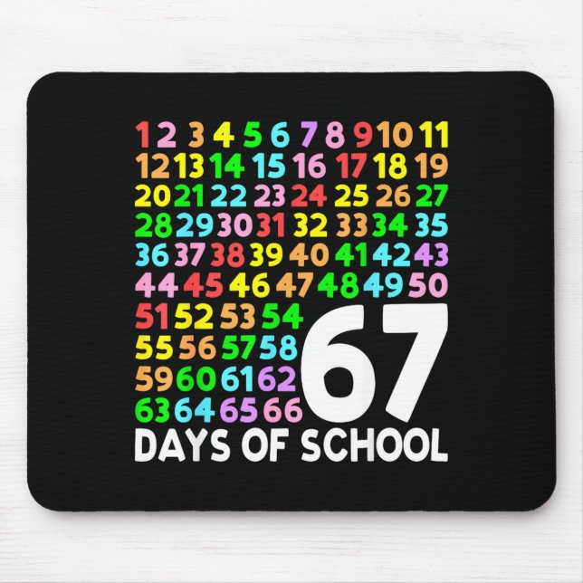 67 Days Of School Teacher Kids Boy 67 Math Numbers Musmatta (Framsidan)