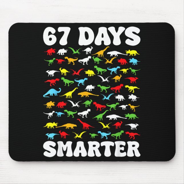 67 Days Smarter Dinosaur Kids 100 Days Of School 6 Musmatta (Framsidan)