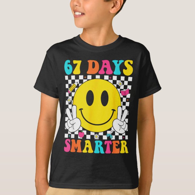 67 Days Smarter Funny Six Seven 6 7 Meme Gen Alpha T Shirt (Framsida)
