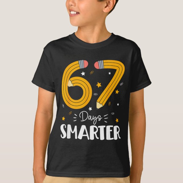 67 Days Smarter Gen Alpha Slang 67 Meme Teachers S T Shirt (Framsida)