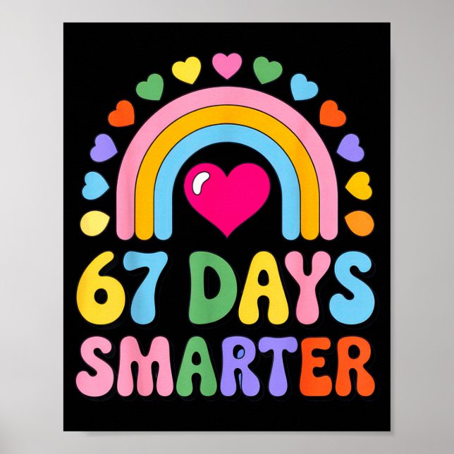 67 Days Smarter Happy Teacher Back To School Celeb Poster (Framsidan)