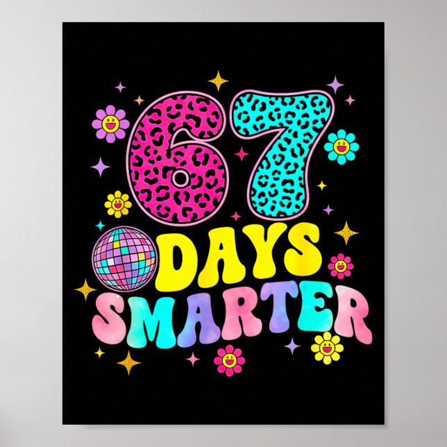 67 Days Smarter School Funny 67 Teachers Students  Poster (Framsidan)