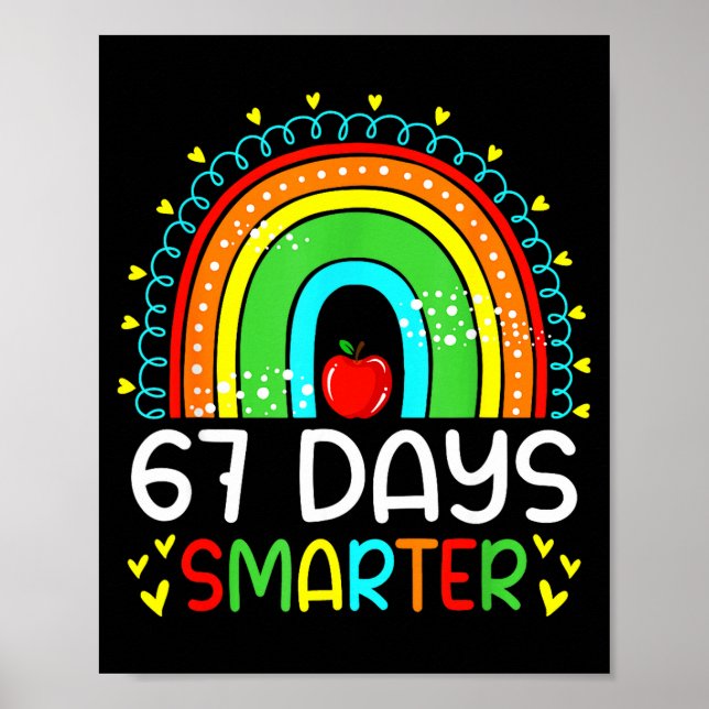 67 Days Smarter School Rainbow Teacher Days Smarte Poster (Framsidan)