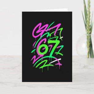 67 Dold Meme Trendande Gen Z Alpha Sex Sju 6 7 Kort