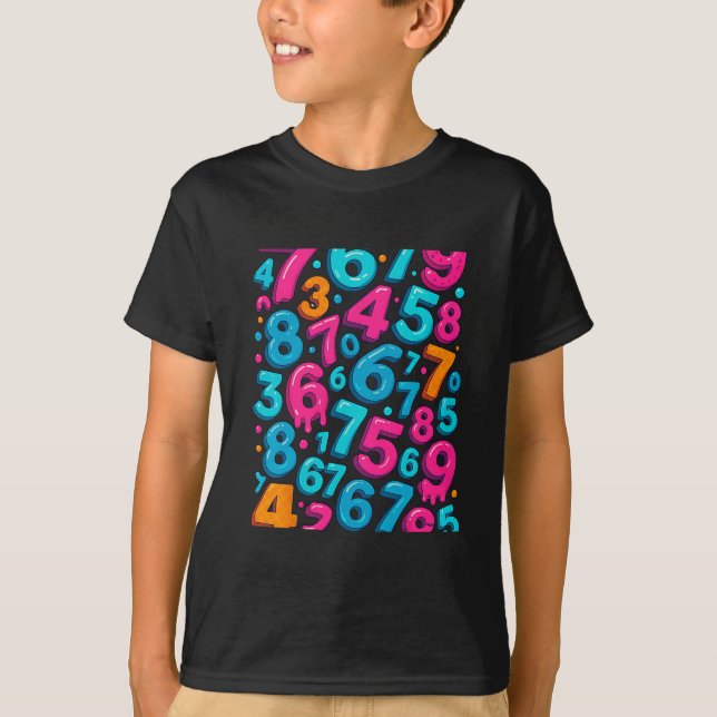 67 Dold Meme Trendande Gen Z Alpha Six Seven 6 7  T Shirt (Framsida)