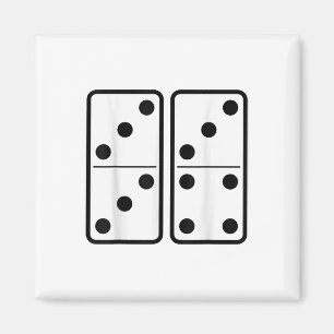 67 Domino Sex Sju Brickor Meme Retro Spelare Vinta Magnet