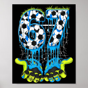 67 Drip Fotboll Gen Alpha Slang Sex Sju Meme Poster