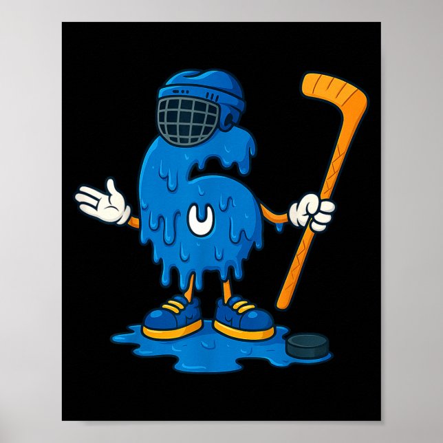 67 Drip Glass Is Hockeyspelare  Poster (Framsidan)