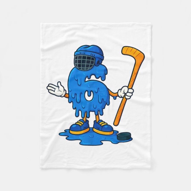 67 Drip Ice Cream Hockey Player  Fleecefilt (Framsidan)