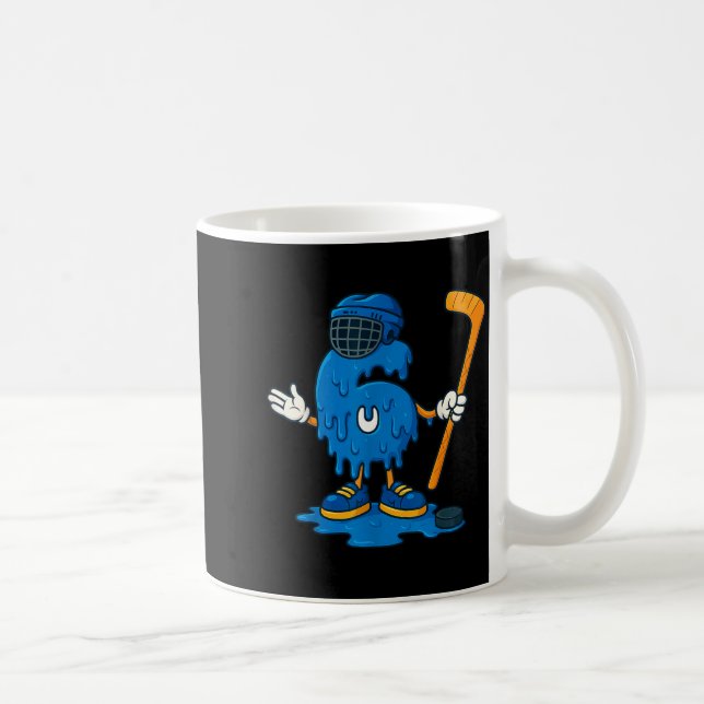 67 Drip Ice Cream Hockey Player  Kaffemugg (Höger)