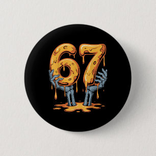 67 Drip Rolig Skelett Halloween 67 Meme Glass Knapp