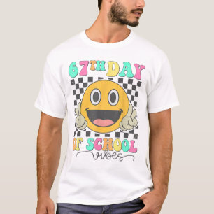 67:e dagen i skolan stämning Söt leende ansikte 67 T Shirt